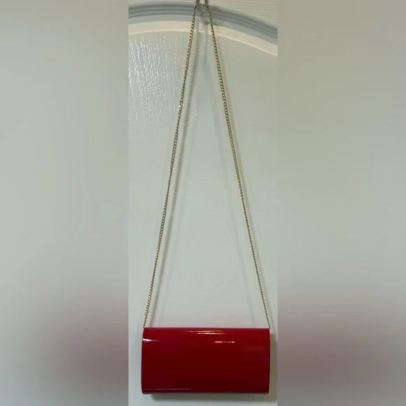 DEXMAY patent leather envelope clutch purse shinny candy foldover evening bag - Picture 9 of 13